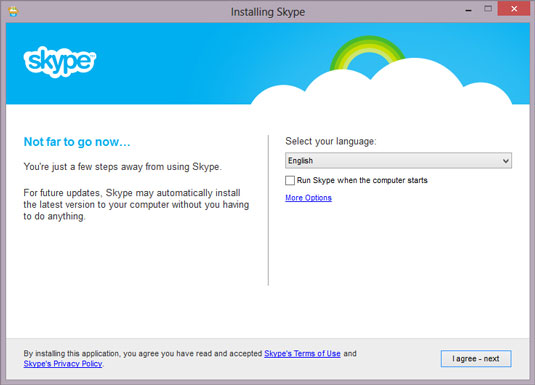 Installing Skype Page