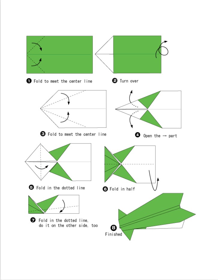 اوریگامی ( Origami ) انواع هواپیما و موشک