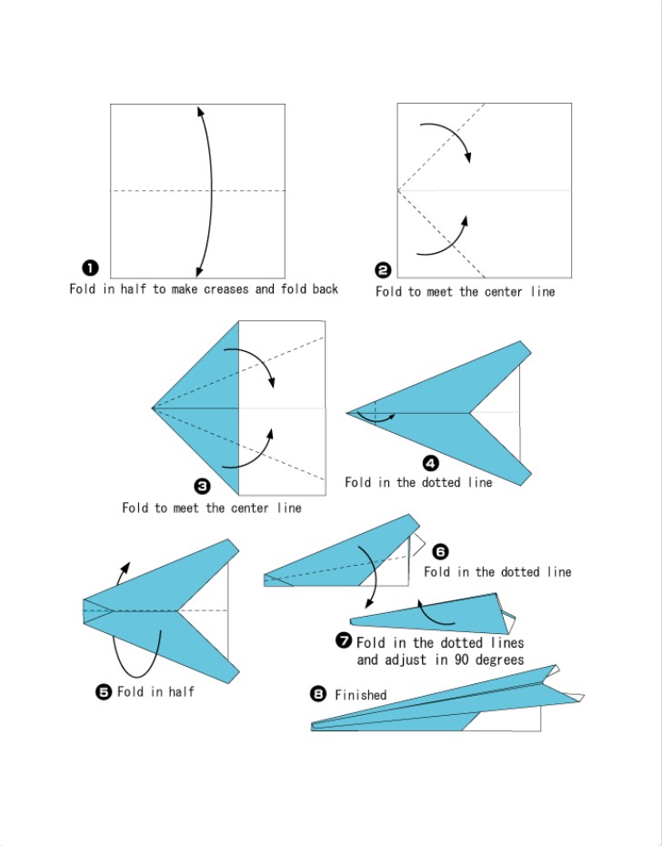 اوریگامی ( Origami ) انواع هواپیما و موشک