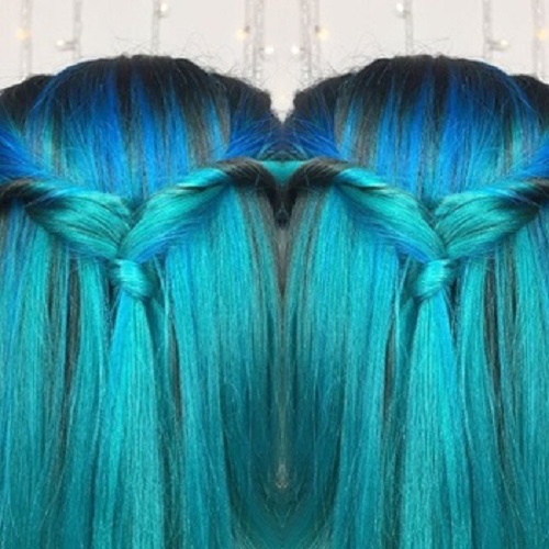 رنگ مو فانتزي آبی