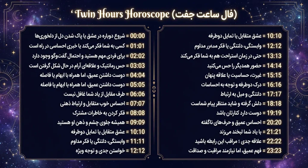 معانی ساعات رند