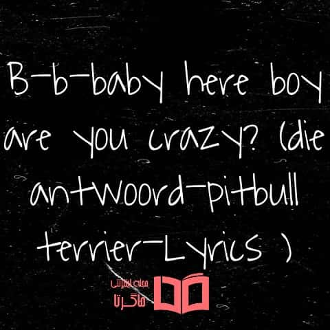 تکست و ترجمه آهنگ Baby Here Boy - Pitbull Terrier از دای انتورد