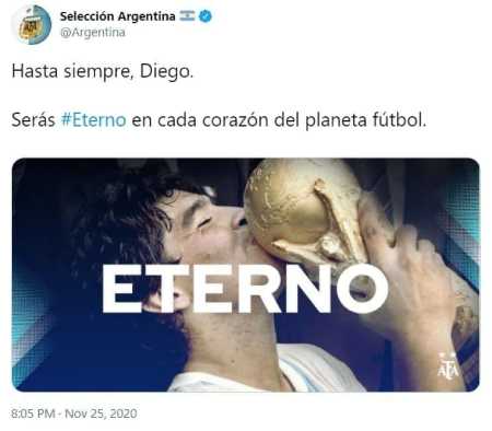 فدراسیون فوتبال آرژانتین درگذشت دیگو آرماندو مارادونا را تایید کرد