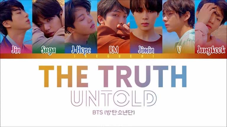 متن و ترجمه آهنگ The Truth Untold از BTS ، بی تی اس - ماگرتا