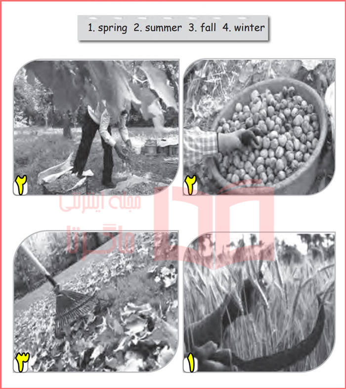 حل تمرین صفحه ۳۴ و ۳۵ درس ششم کتاب کار زبان انگلیسی هشتم