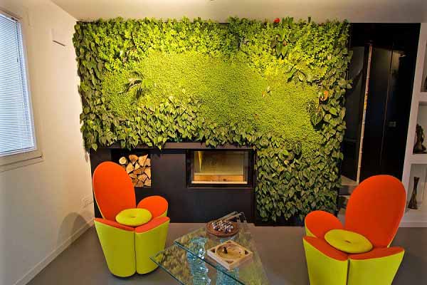 دیوارهای سبز برای کاهش آلودگی خانه