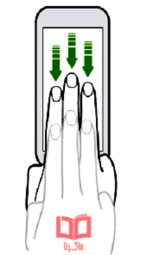 عکس گرفتن از صفحه در گوشی شیائومی با سه انگشت