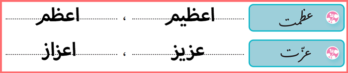 پاسخ صفحه 29 نگارش فارسی پایه ششم