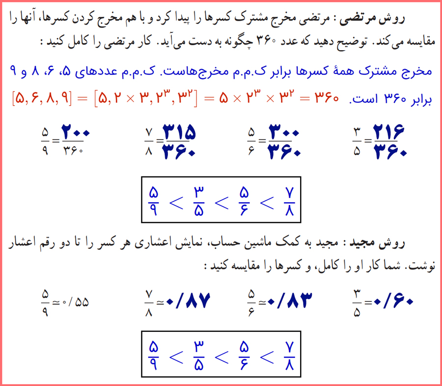 گام به گام فعالیت های صفحه 21 ریاضی نهم