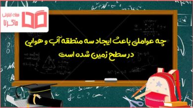 چه عواملی باعث ایجاد سه منطقه آب و هوایی در سطح زمین شده است