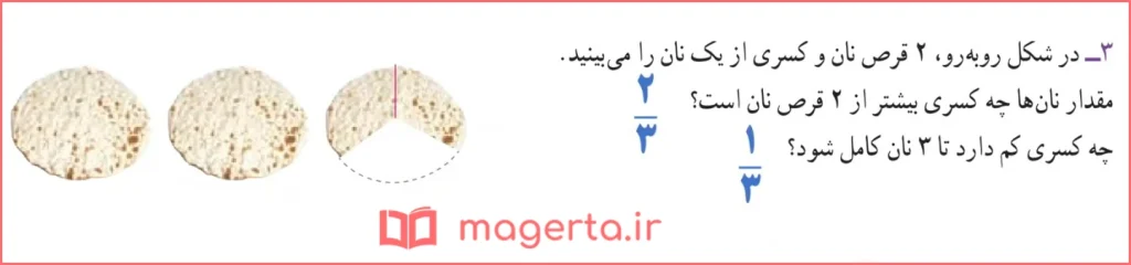 جواب سوال ۳ فعالیت صفحه ۴۹ ریاضی سوم