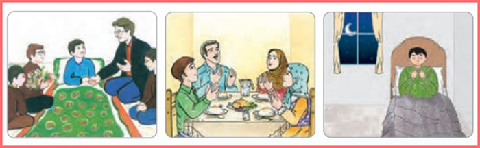 جواب ببین و بگو صفحه ۲۱ درس سوم هدیه دوم دبستان