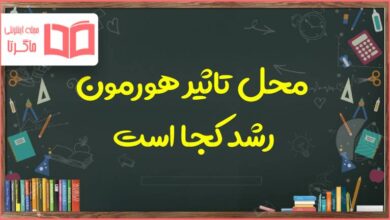 محل تاثیر هورمون رشد کجا است علوم هشتم