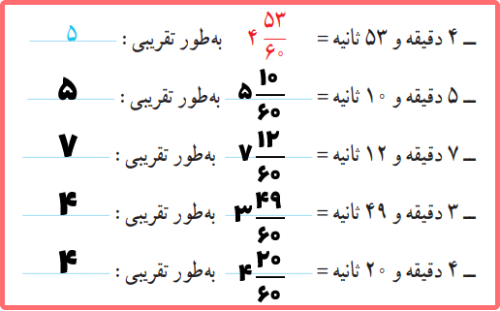 حل سوالات عدد مخلوط و عدد اعشاری صفحه 98 و 99 ریاضی چهارم