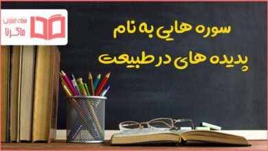 سوره هایی به نام پدیده های در طبیعت