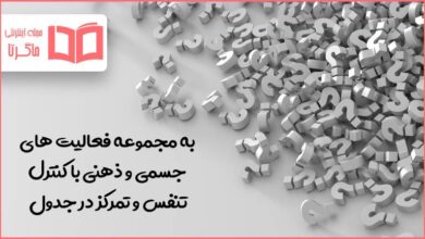 به مجموعه فعالیت های جسمی و ذهنی با کنترل تنفس و تمرکز در جدول