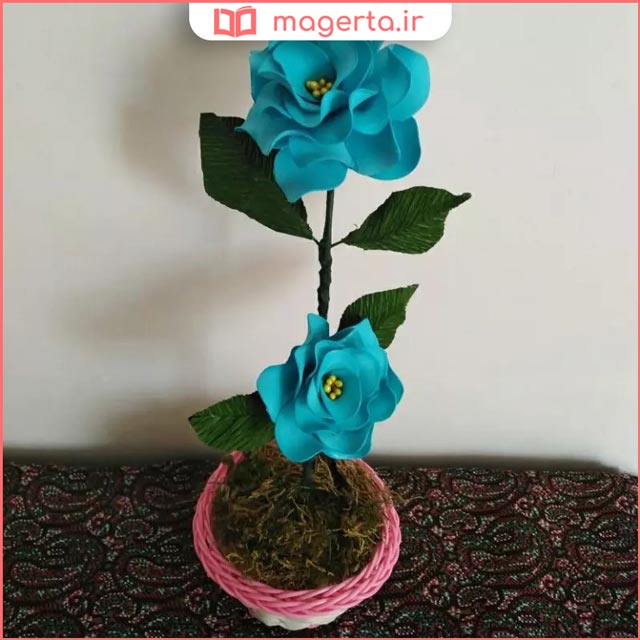 گل مصنوعی آبی
