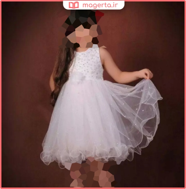 لباس عروس فنر دار با پف عالی