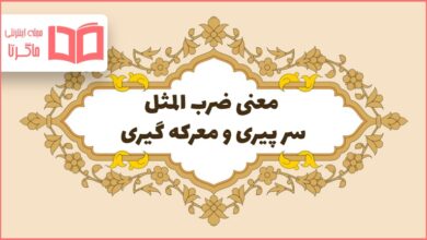معنی ضرب المثل سر پیری و معرکه گیری