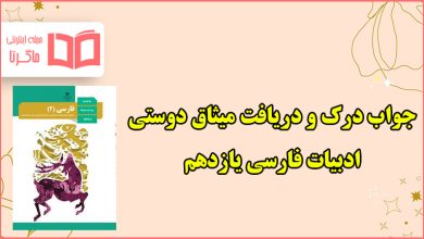 جواب درک و دریافت صفحه ۸۴ میثاق دوستی فارسی یازدهم