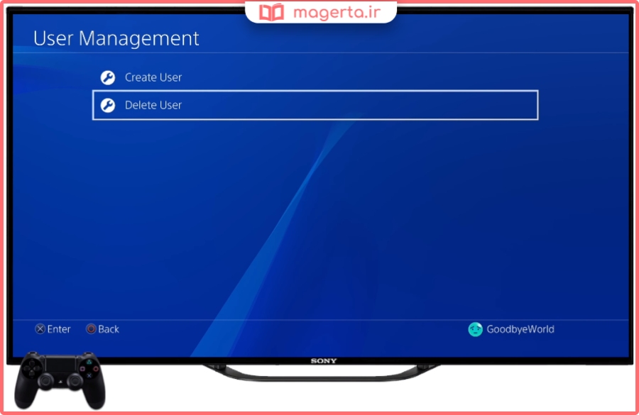 چطوری در پلی استیشن ۴ یک User را حذف کنیم