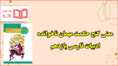 معنی و مفهوم حکایت مهمان ناخوانده فارسی یازدهم