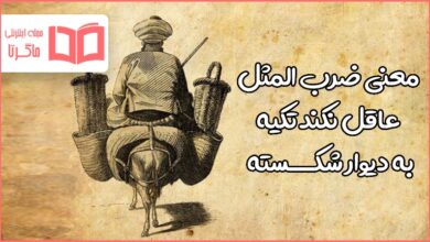 معنی ضرب المثل عاقل نکند تکیه به دیوار شکسته