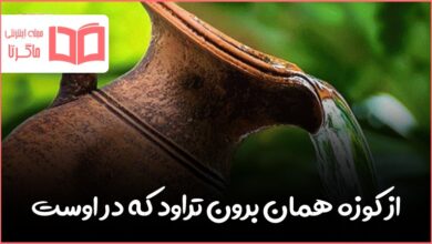 معنی ضرب المثل از کوزه همان برون تراود که در اوست
