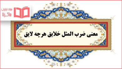 معنی ضرب المثل خلایق هرچه لایق