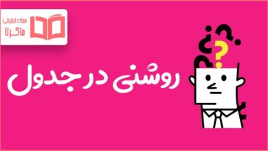 روشنی در جدول