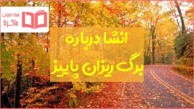 انشاء درباره برگ ریزان پاییز