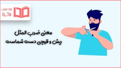 معنی ضرب المثل ریش و قیچی دست شماست