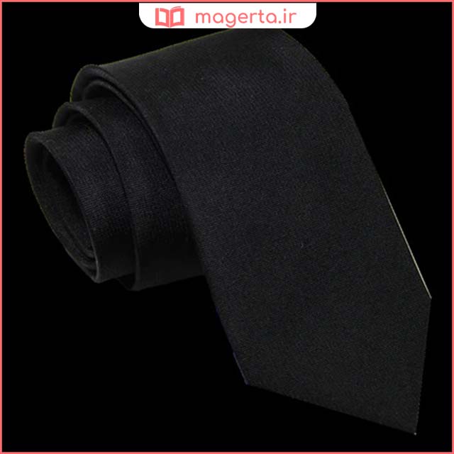 کراوات سیاه کلاسیک مردانه