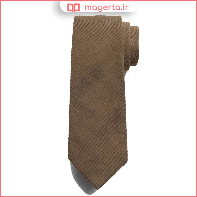 کراوات ساده مردانه قهوه ای شیک