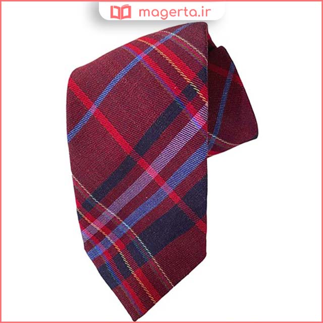 کراوات ابریشمی ایتالیایی قرمز مردانه شیک