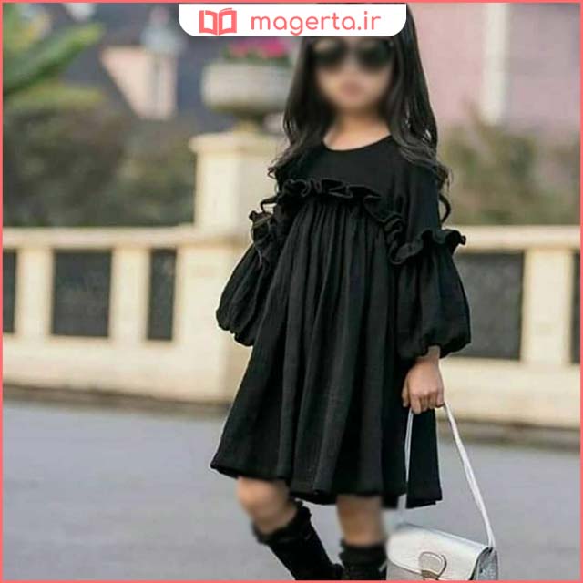 مدل لباس سیاه بچه گانه دخترانه برای محرم 