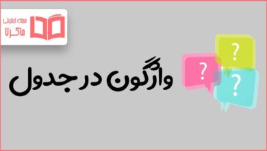 واژگون در جدول