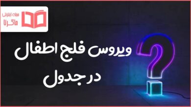ویروس فلج اطفال در جدول