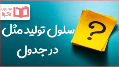 سلول تولید مثل در جدول