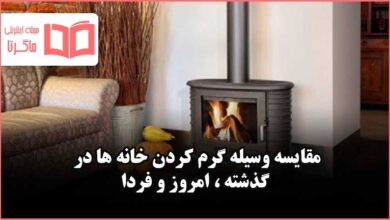 مقایسه وسیله ی گرم کردن خانه ها در گذشته امروز و فردا