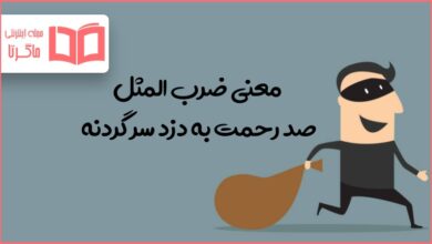 معنی ضرب المثل صد رحمت به دزد سر گردنه