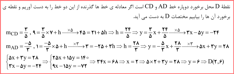 روش حل تمرینات صفحه چهارم ریاضی یازدهم تجربی