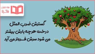 گسترش ضرب المثل درخت هرچه بارش بیشتر می شود سرش فروتر می آید