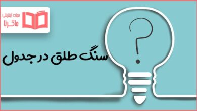 سنگ طلق در جدول