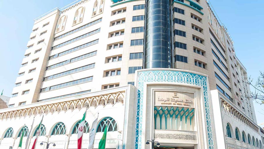 موقعیت مکانی هتل مدینه‌الرضا در مشهد