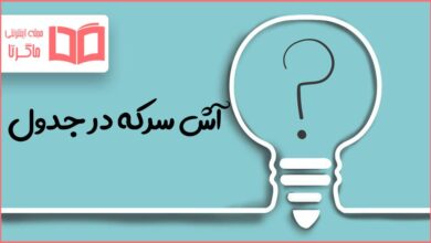 آش سرکه در جدول