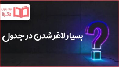 بسیار لاغر شدن در جدول