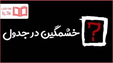 خشمگین در جدول