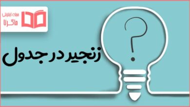 زنجیر در جدول