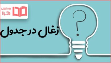 زغال در جدول